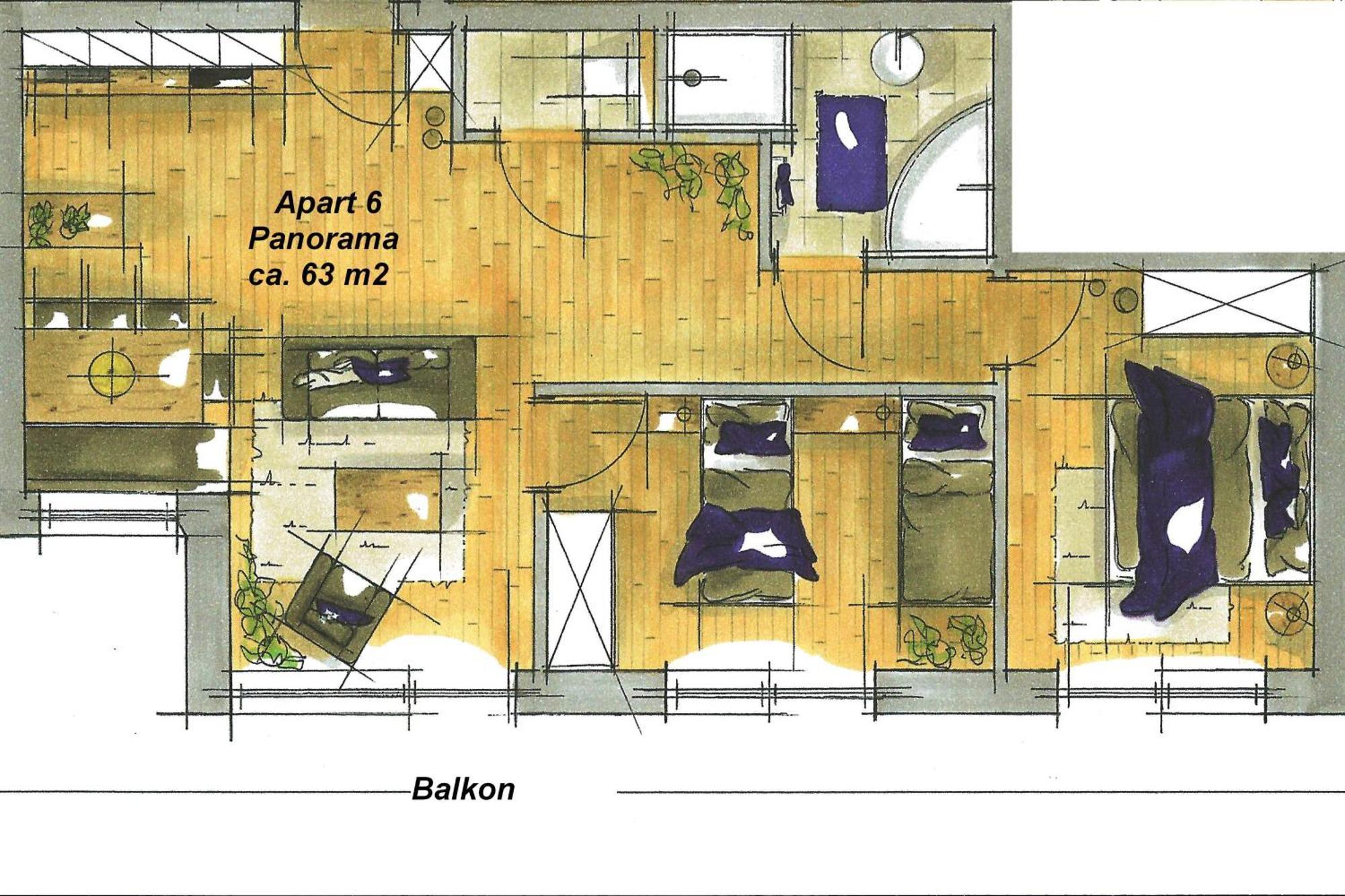Superior Appartement met 2 Slaapkamers en Balkon