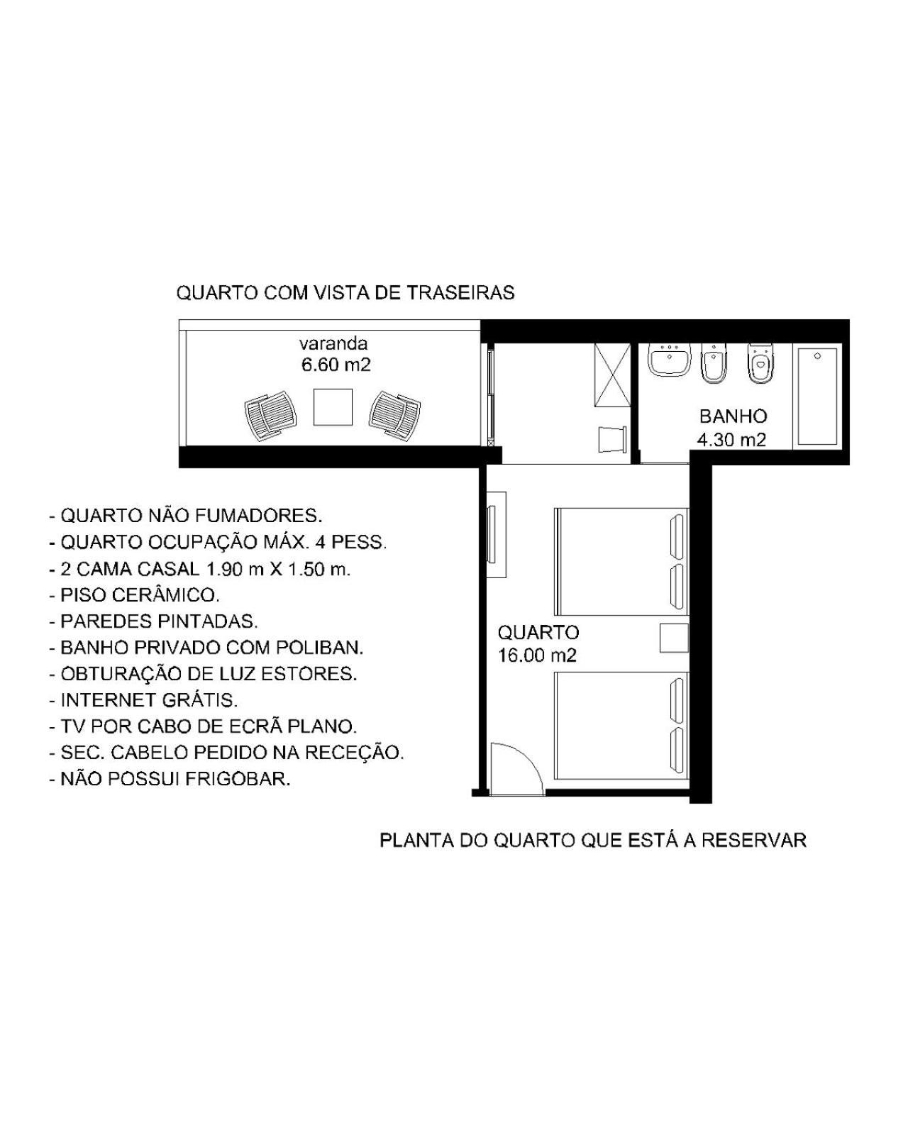 Quarto Familiar com Varanda