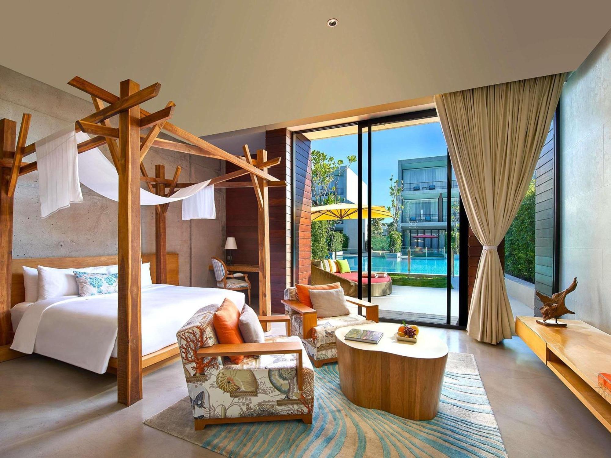 Chambre Lit King-Size ou Lits Jumeaux So Comfy avec Accès Piscine