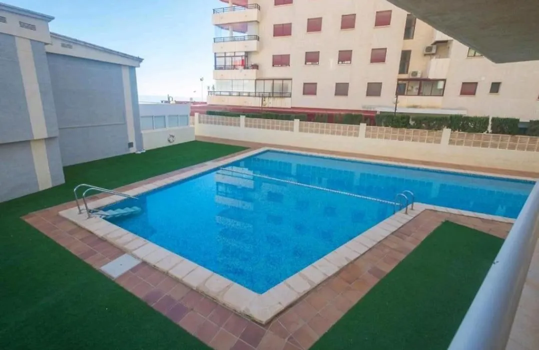 Apartamento Aquarium Park, 1ª linea de playa, piscina privada, aire acondicionado y wifi de alta velocidad-1