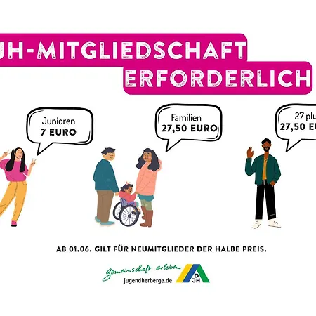 Jugendherberge Oldenburg DJH Mitgliedschaft erforderlich - membership required-3