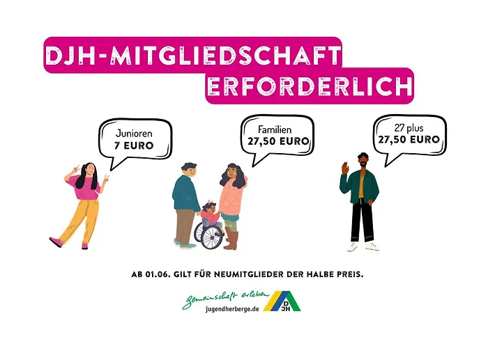 Jugendherberge Oldenburg DJH Mitgliedschaft erforderlich - membership required