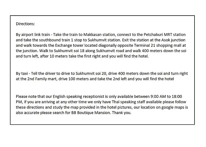 B&B only: Bb Boutique Mansion